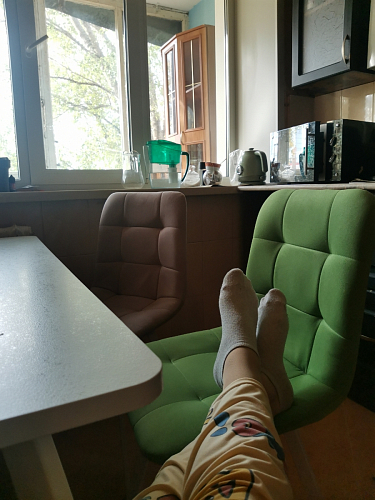 Комплект стульев Чилли 2 шт бежевый / черный фото покупателя 631