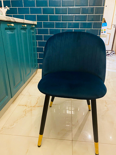 Стул на металлокаркасе Gabi 1 light purple / black фото покупателя 469