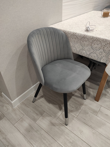 Стул на металлокаркасе Gabi 1 light purple / black фото покупателя 154