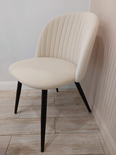 Стул на металлокаркасе Gabi 1 темно-серый / черный фото покупателя 264