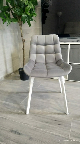 Стул на металлокаркасе Челси К бирюзовый / черный фото покупателя 7