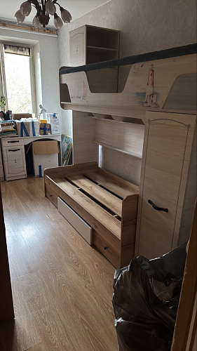 Детская комната Кинд комплектация 5 белый / дуб делано фото покупателя 1