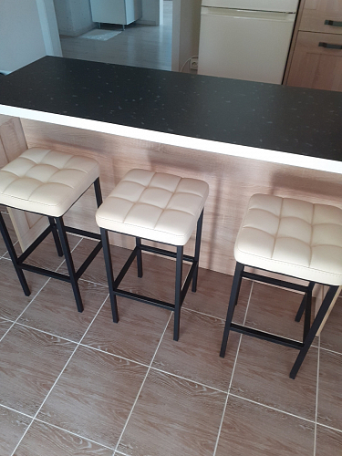 Барный стул Лофт катания минт / белый матовый фото покупателя 292