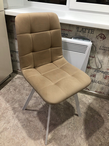 Стул на металлокаркасе Чилли зеленый / белый каркас фото покупателя 602