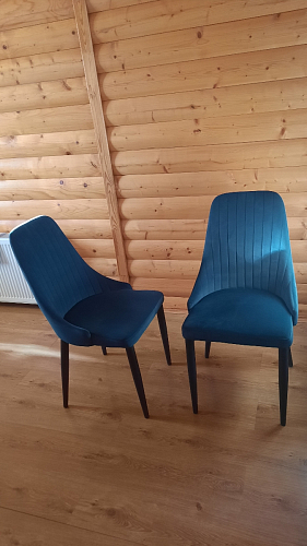 Стул на металлокаркасе Kora green / black фото покупателя 317