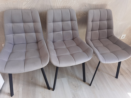 Стул на металлокаркасе Челси бежевый / белый каркас фото покупателя 15