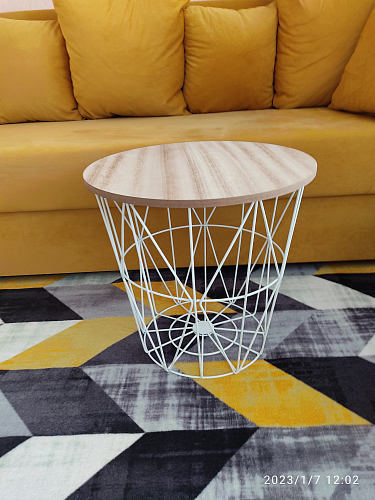 Журнальный столик Mariffa натуральный / белый фото покупателя 12