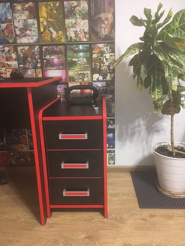 Тумба Ханна черная / красная - Уцененный экземпляр фото покупателя 29