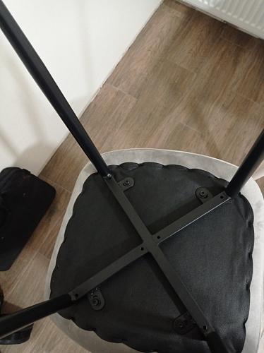 Стул на металлокаркасе Capri dark beige / white фото покупателя 90