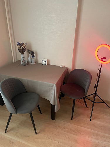 Стул на металлокаркасе Gabi 1 beige / black фото покупателя 359