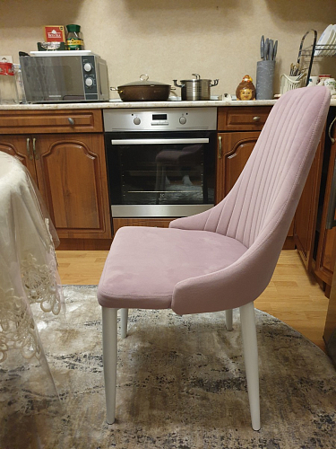 Стул на металлокаркасе Kora light blue / white фото покупателя 221