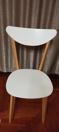 Стул Maxi/Макси белый / натуральный фото покупателя 3