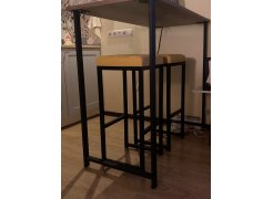 Барная стойка Дилан Лофт 120х40х90 бетон светлый фото покупателя 33