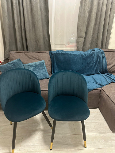 Стул на металлокаркасе Gabi gray / black фото покупателя 187