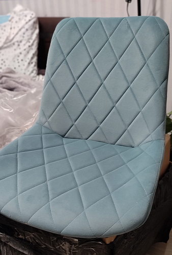 Стул на металлокаркасе Fox light blue / black фото покупателя 1