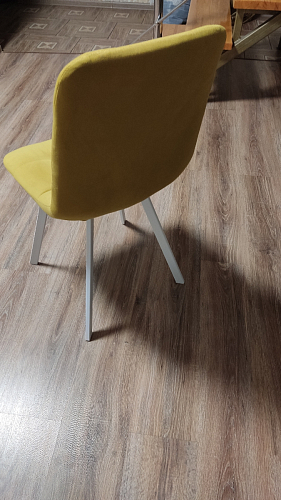 Стул на металлокаркасе Чилли горчичный / черный фото покупателя 201