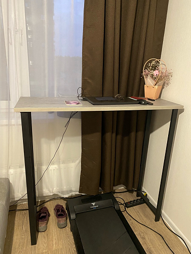 Барная стойка Дилан Лофт 120х40х98 дуб делано темный фото покупателя 30