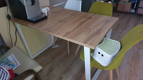 Деревянный стол Лота Лофт 120x75 дуб крафт табачный / черный матовый фото покупателя 678