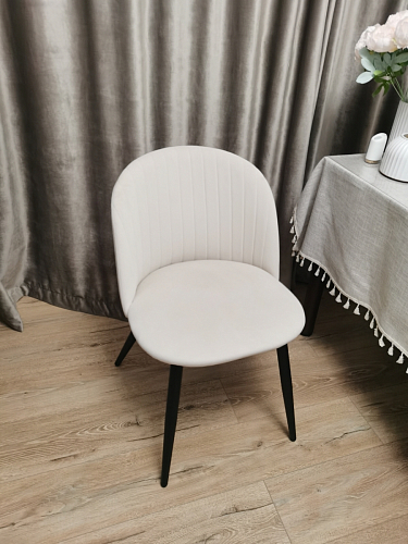 Стул на металлокаркасе Gabi gray / black фото покупателя 544