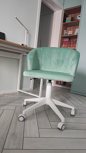 Компьютерное кресло Пард confetti silver серый / черный фото покупателя 88