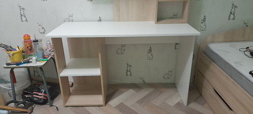 Письменный стол Эфес венге / дуб белфорд фото покупателя 8