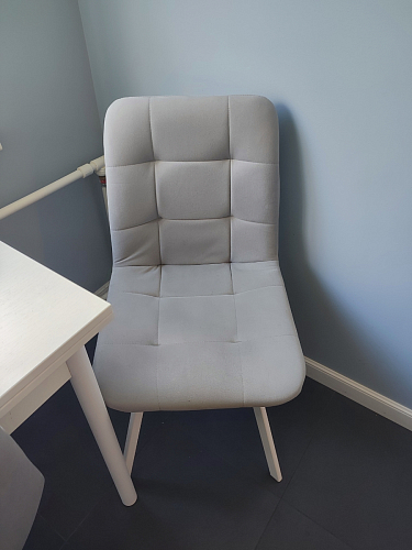 Стул на металлокаркасе Чилли К черный / зеленый фото покупателя 340