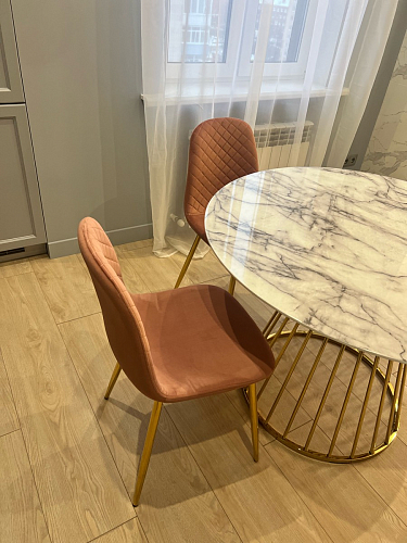 Стул на металлокаркасе Dabl wine red фото покупателя 8