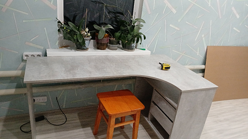 Письменный стол СПм-25 правый белый фото покупателя 48