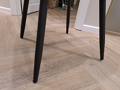 Стул на металлокаркасе Седа 360 К латте (velutto 08) / белый фото покупателя 230