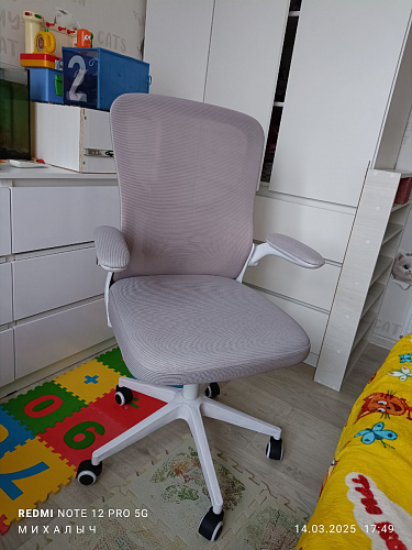 Компьютерное кресло Konfi gray / blue / white фото покупателя 245