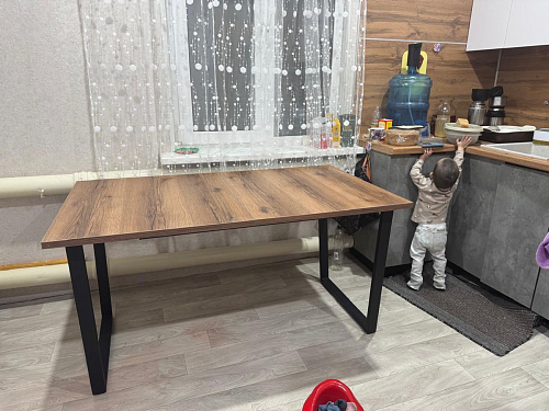 Стол раскладной Лота Лофт 120 25 мм юта / черный матовый фото покупателя 781