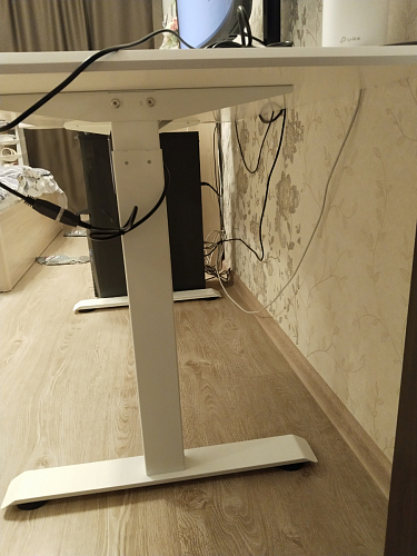 Компьютерный стол Маркос с механизмом подъема 120х75х75 черный / кантри орех фото покупателя 18