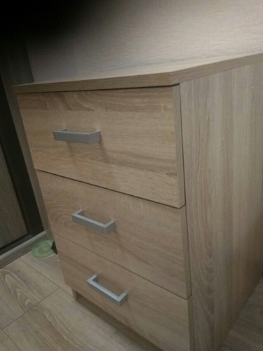 Тумба Хай-тек 420 с тремя ящиками дуб сонома фото покупателя 10