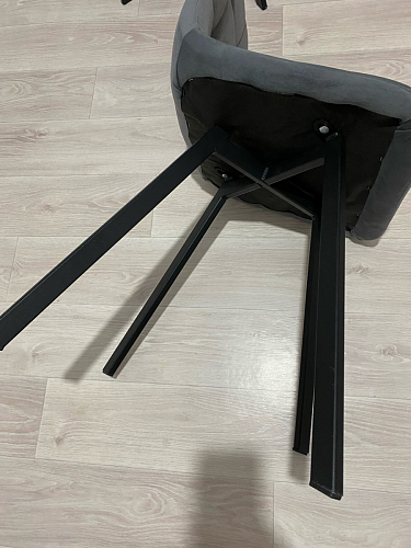 Стул на металлокаркасе Чилли синий / белый фото покупателя 955