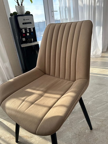 Стул на металлокаркасе Седа К латте / черный фото покупателя 190