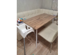 Стол Тринити Лофт 120 32 мм бетон / черный матовый фото покупателя 376