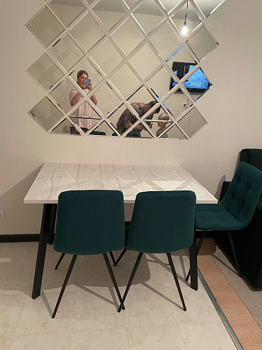 Стол раскладной Колон Лофт 120 32 мм дуб галифакс табако / черный матовый фото покупателя 3