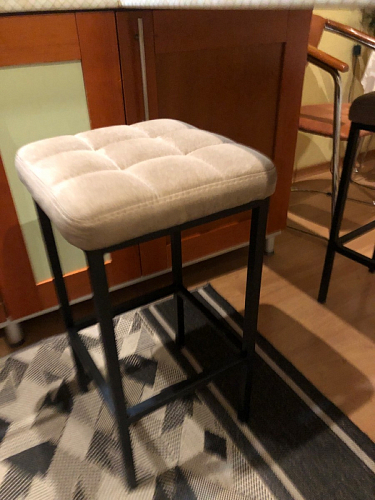 Барный стул Лофт линкольн белый / белый матовый фото покупателя 55