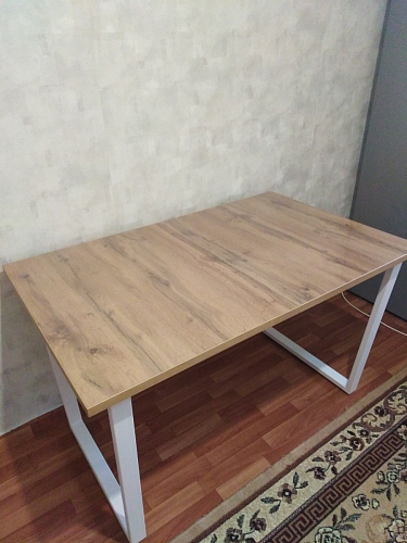 Деревянный стол Лота Лофт 120x75 дуб крафт табачный / черный матовый фото покупателя 40