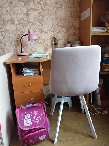 Стул на металлокаркасе Чилли К темно-серый (velutto 32) / черный фото покупателя 634