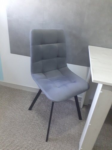 Стул на металлокаркасе Чилли черный / зеленый фото покупателя 1021