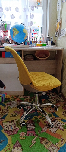 Компьютерное кресло Kolin с подушкой clear / white фото покупателя 63