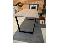 Стол Лота Лофт 140 25 мм юта / белый матовый фото покупателя 422