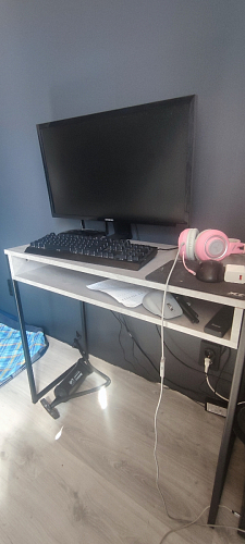 Письменный стол Лео Лофт бетон / черный матовый фото покупателя 50