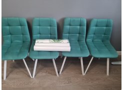 Стул на металлокаркасе Чилли горчичный / белый фото покупателя 568