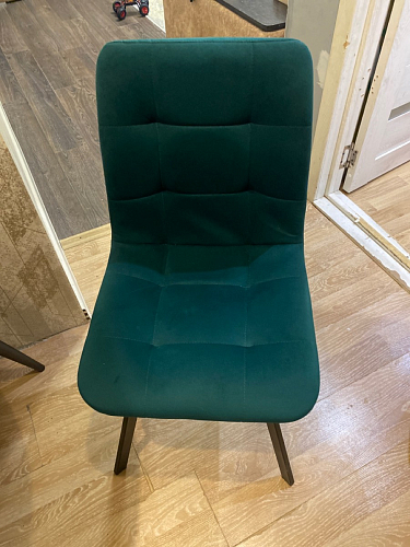 Стул на металлокаркасе Чилли синяя ткань / белый фото покупателя 1163