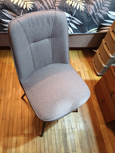 Стул на металлокаркасе Texas 1 поворотный бежевый / черный фото покупателя 1