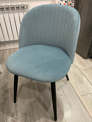 Стул на металлокаркасе Gabi gray / black фото покупателя 520