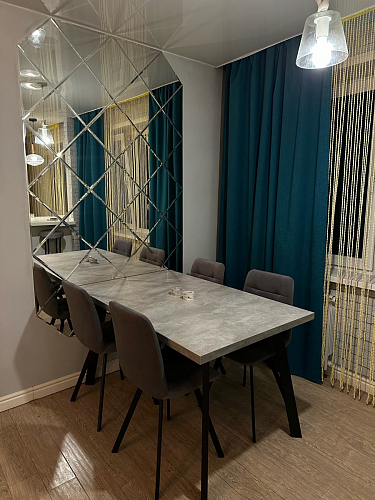 Стул на металлокаркасе Чилли синяя ткань / белый фото покупателя 605