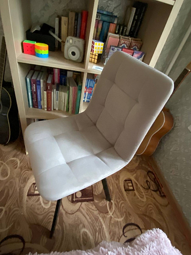 Стул на металлокаркасе Чилли зеленый / черный фото покупателя 1330